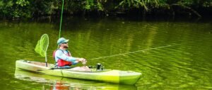 Perception Sound 10.5 | Sit Inside Kayak for Fishing and Fun | Two Rod Holders | Large Rear Storage