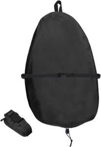 Chuanke Kayak Cockpit Cover UV60+ 420D Oxford Adjustable Canoe Dust-Proof and Waterproof Seat Cover. (S)