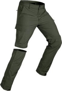 Wespornow Men's-Convertible-Hiking-Pants Quick Dry Lightweight Zip Off