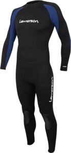 Lemorecn (16 Sizes) Mens Wetsuits Jumpsuit Neoprene 3/2mm and 5/4mm Full Body Diving Suit for Men and Women