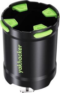 YAKHACKER Kayak Cup Holder with Rubber Tab - Multi-Functional and Anti-toppling Cup Holder for Kayak 