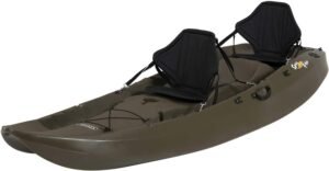  Lifetime 10 Foot, Two Person Tandem Fishing Kayak with Paddles