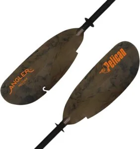 Pelican - Poseidon Angler Paddle - Aluminum Shaft with Reinforced Fiberglass Blades - Lightweight, Adjustable Kayaks Paddles - Perfect for Kayak Fishing 