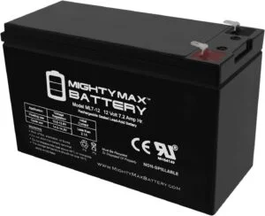  Mighty Max Battery ml7-12 - 12 Volt 7.2 ah SLA Battery Brand Product, Black